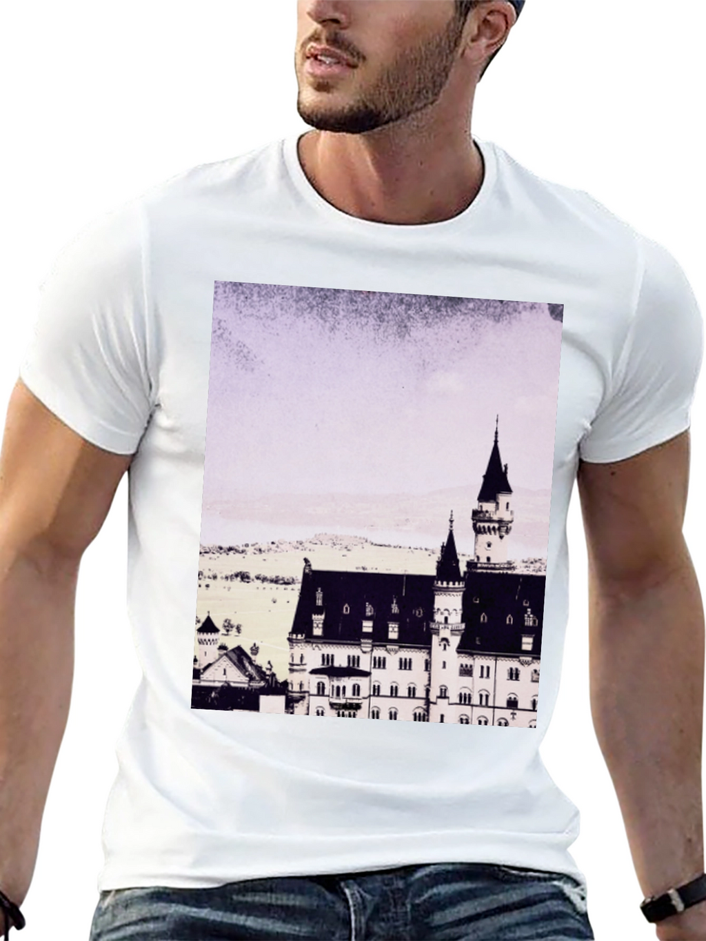 Castle Graphic Tee - Mens Black T-Shirt