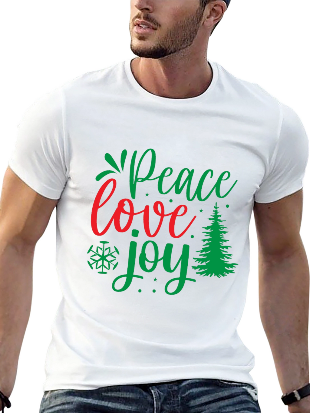 Peace Love Joy Christmas T-Shirt