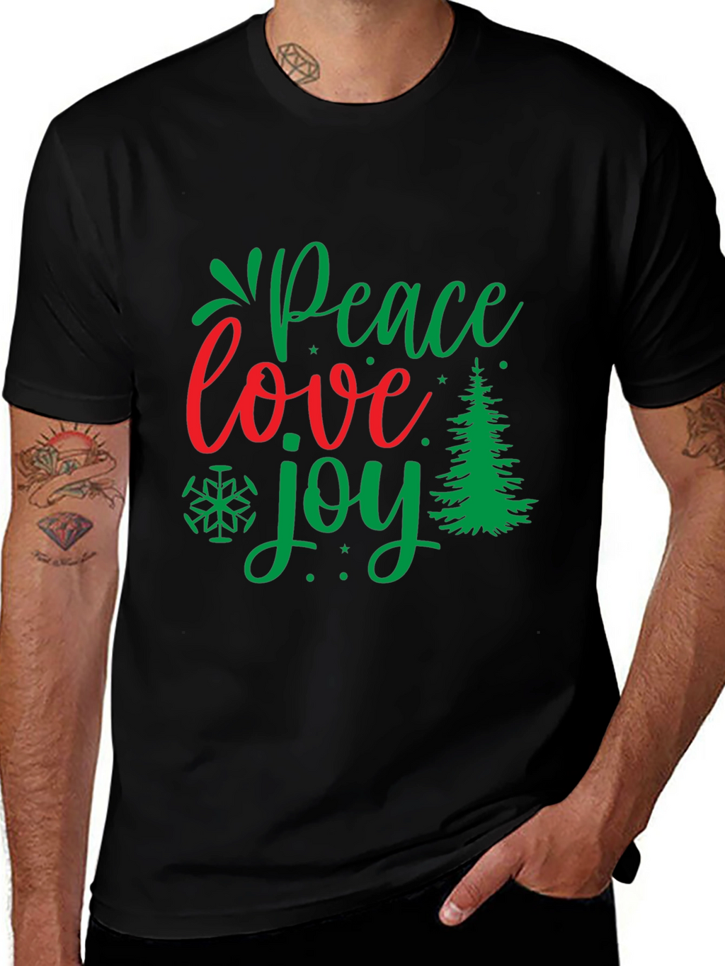 Peace Love Joy Christmas T-Shirt