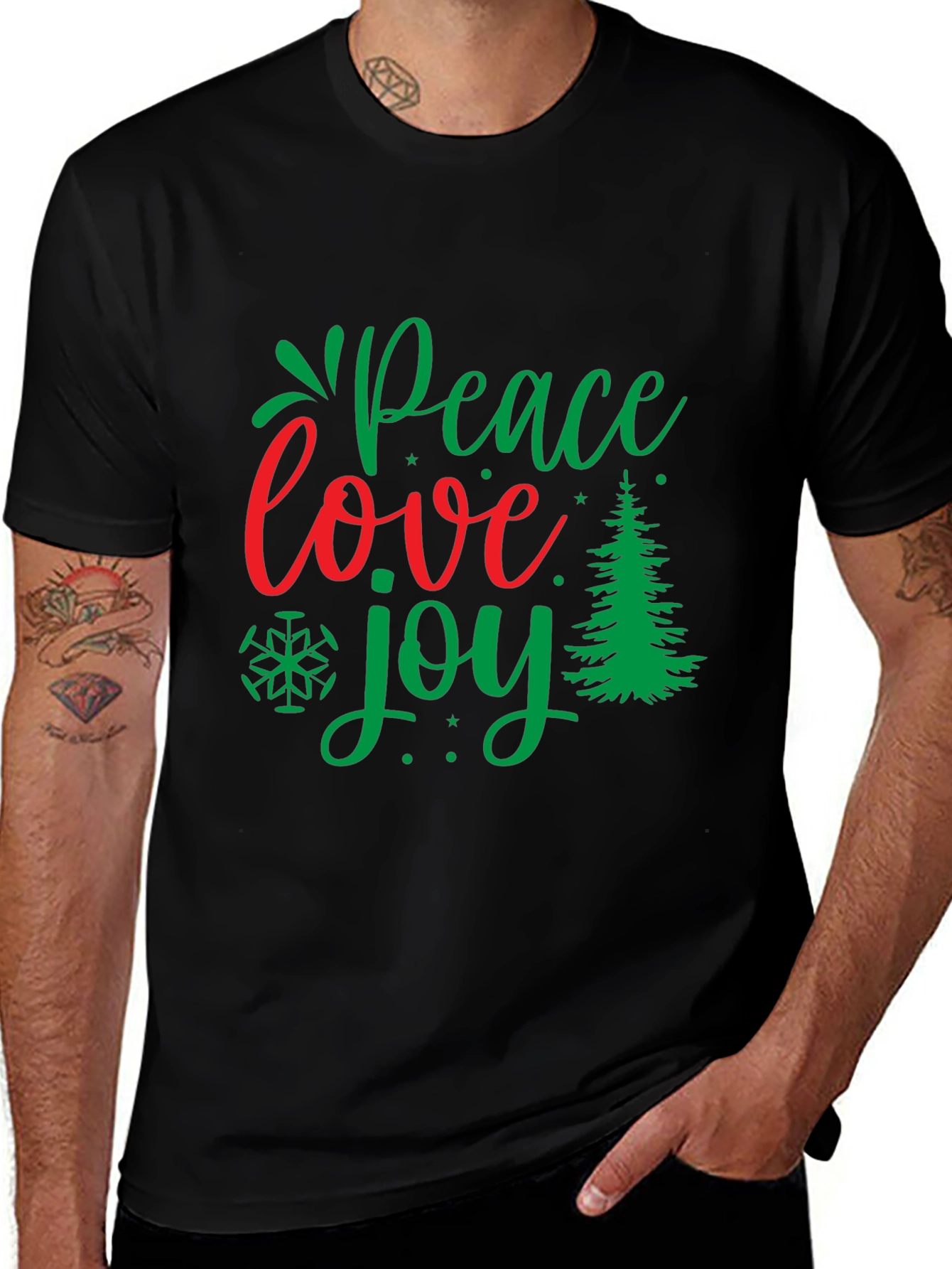 Peace Love Joy Christmas T-Shirt