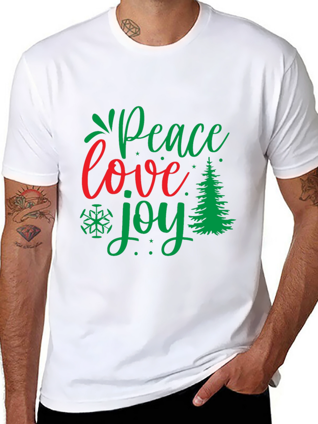 Peace Love Joy Christmas T-Shirt