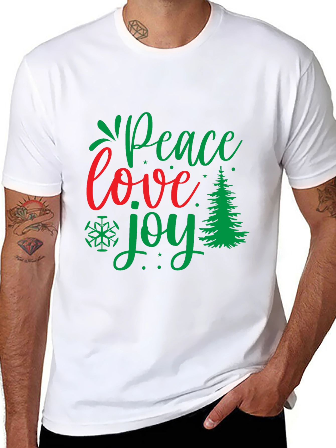 Peace Love Joy Christmas T-Shirt