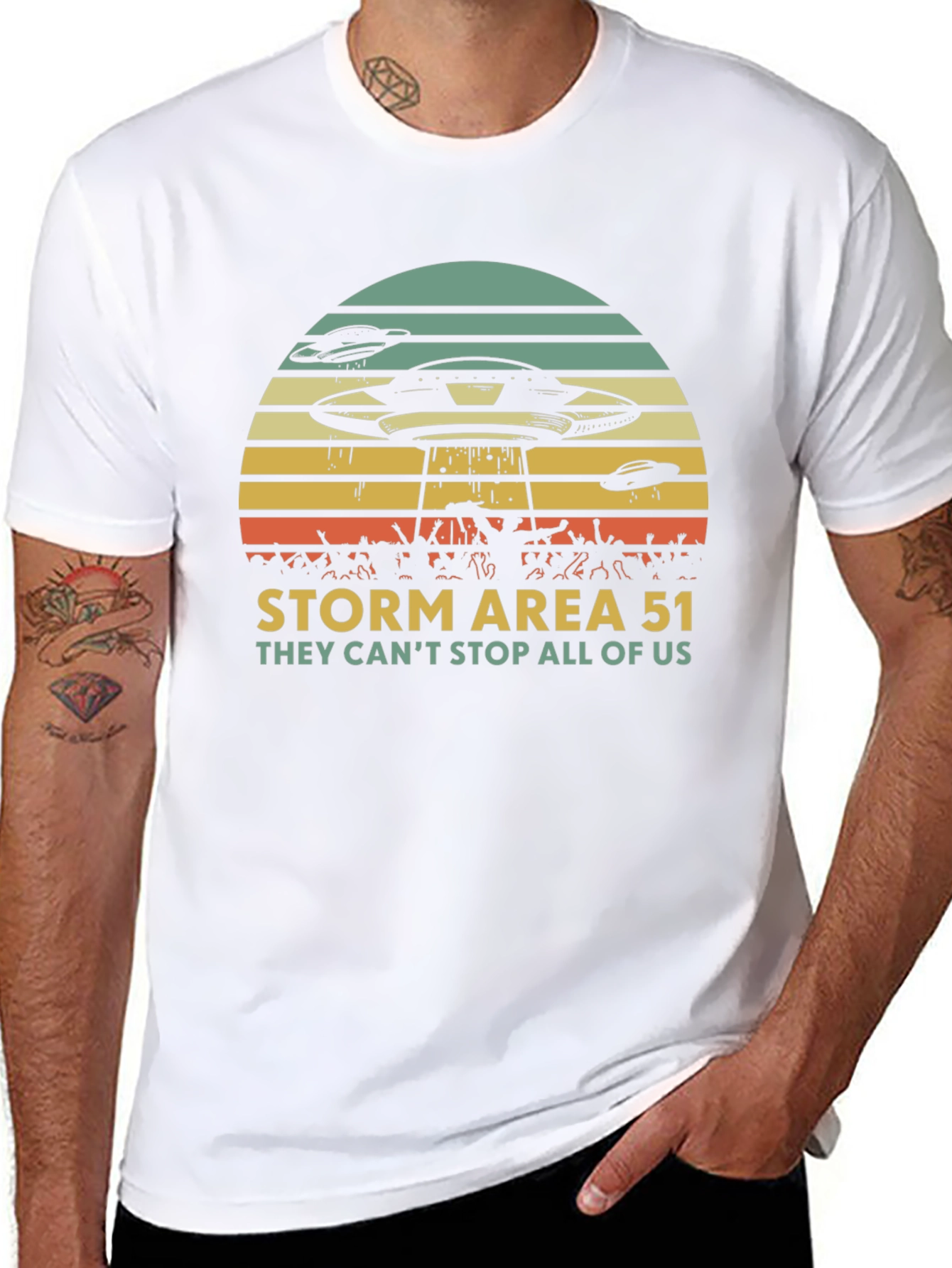 Storm Area 51 Graphic T-Shirt - They Cant Stop All of Us!