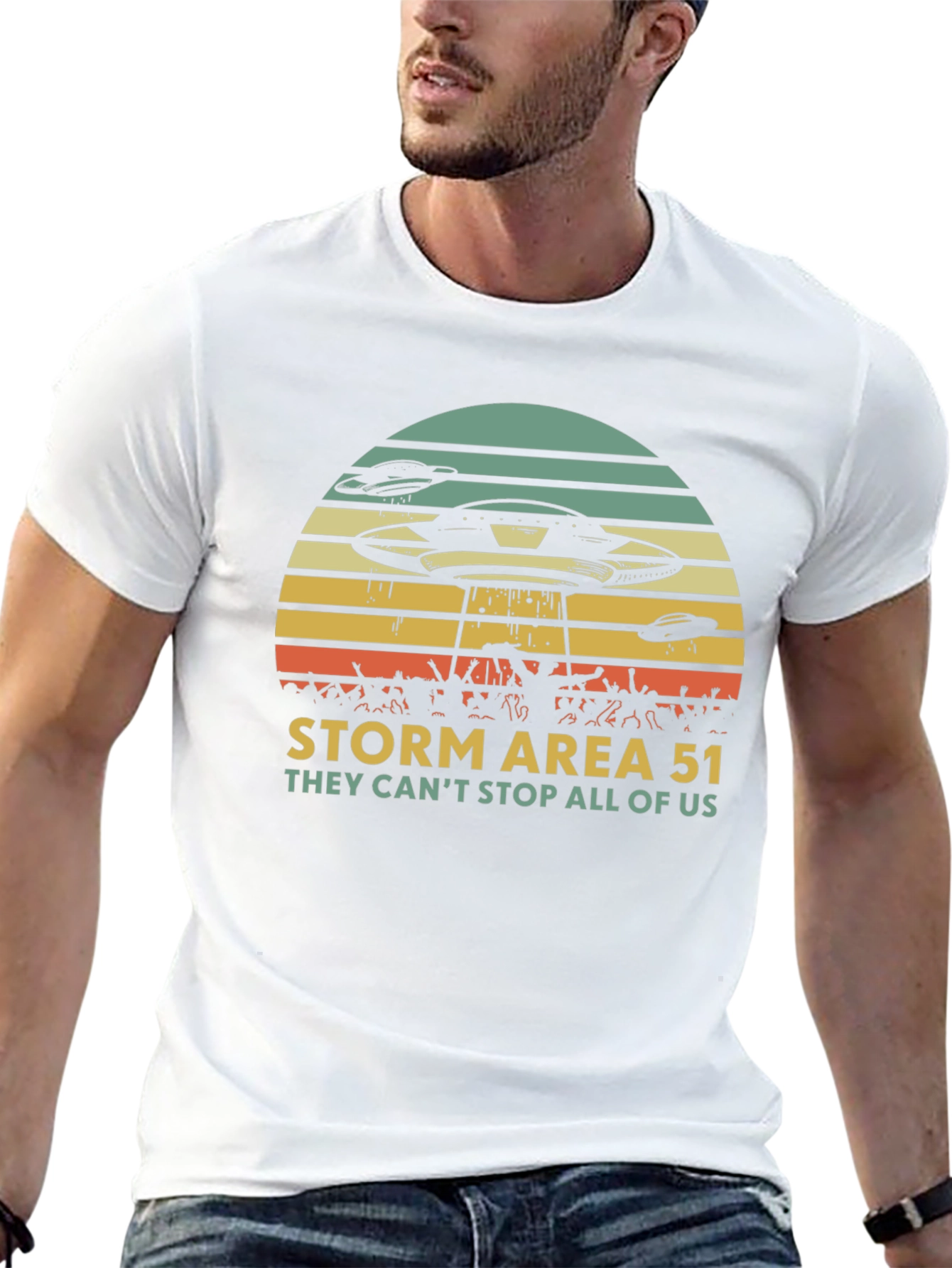 Storm Area 51 Graphic T-Shirt - They Cant Stop All of Us!