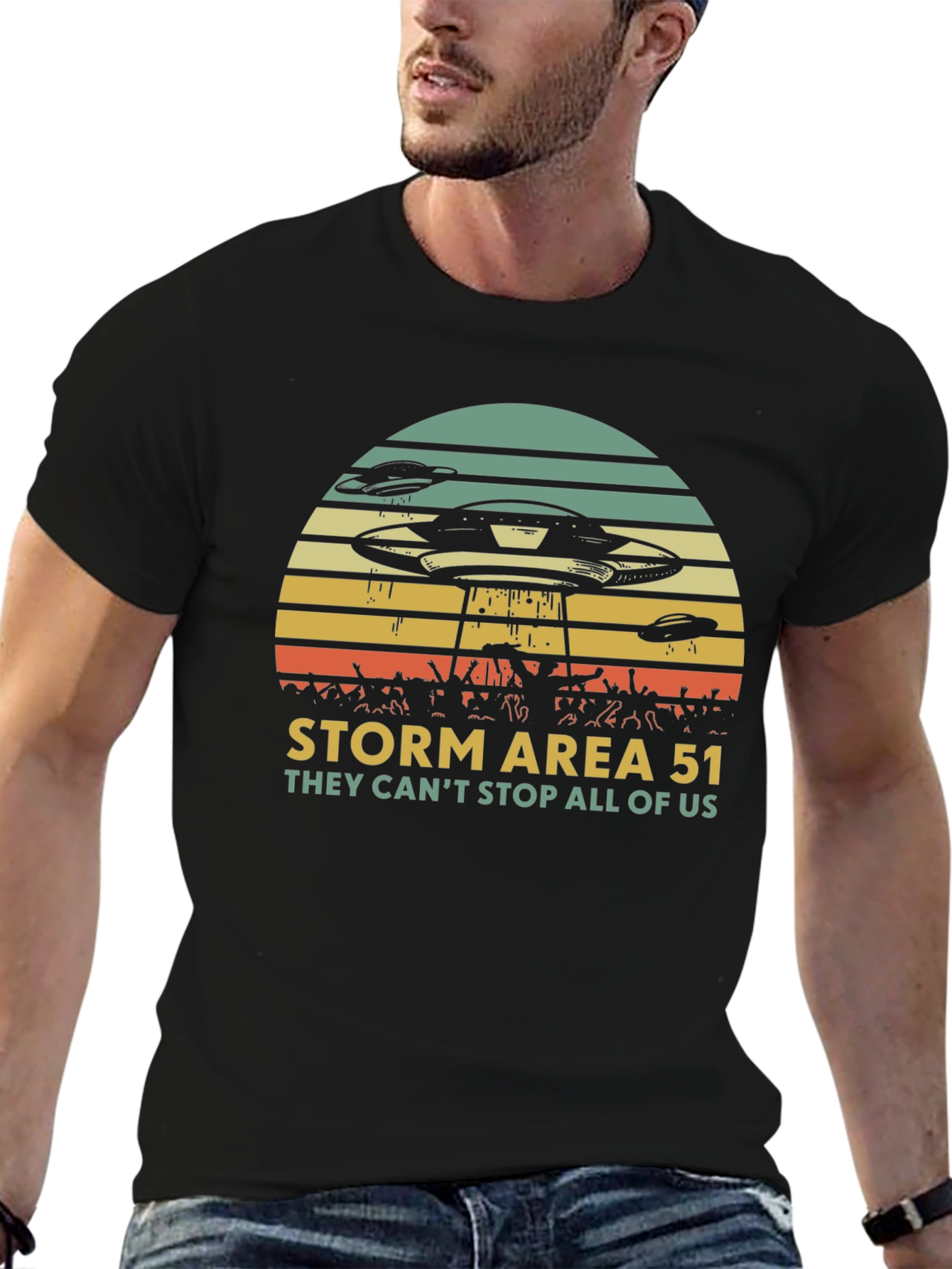 Storm Area 51 Graphic T-Shirt - They Cant Stop All of Us!