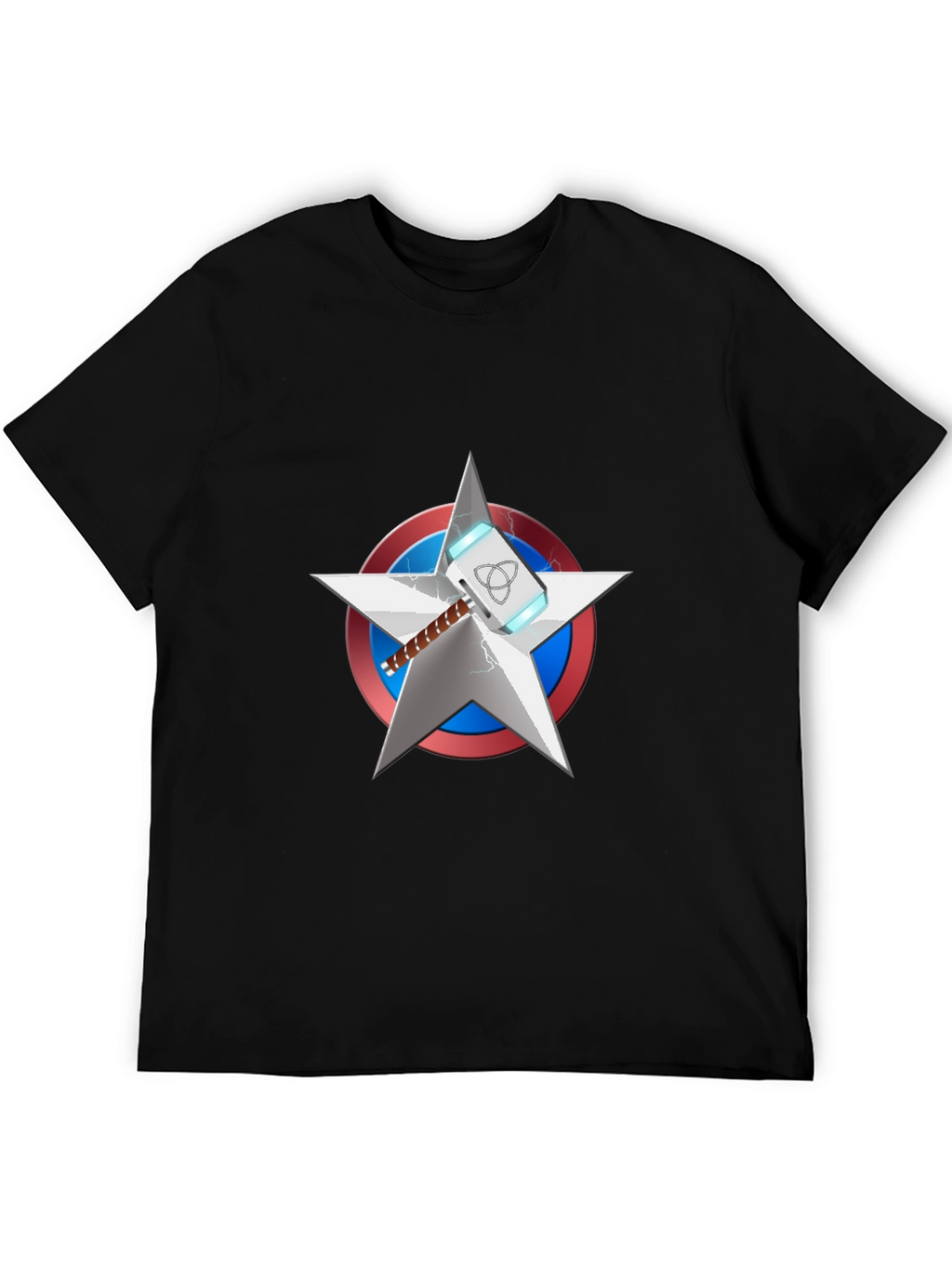 Superhero Mashup T-Shirt - Captain America & Thor