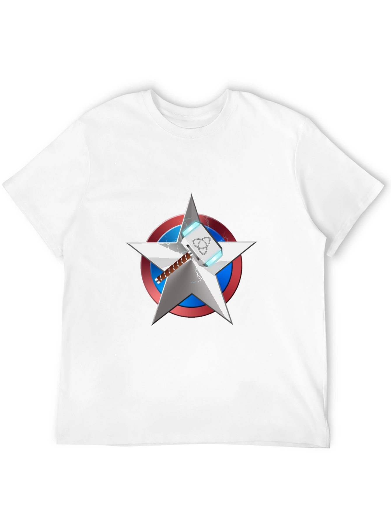 Superhero Mashup T-Shirt - Captain America & Thor