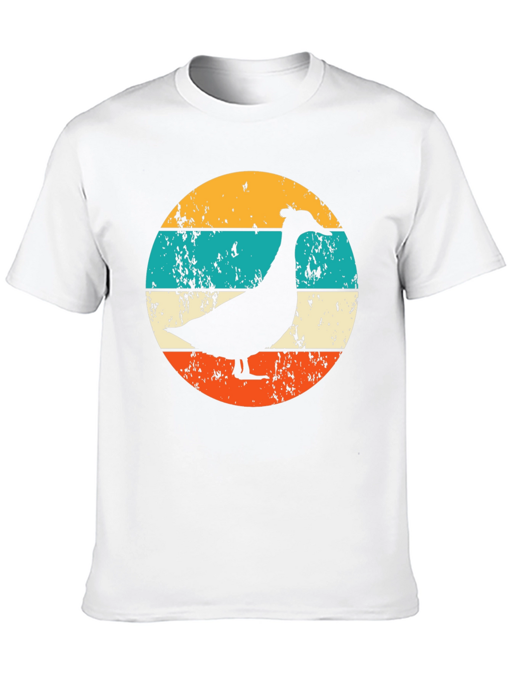 Retro Goose Graphic T-Shirt - Black