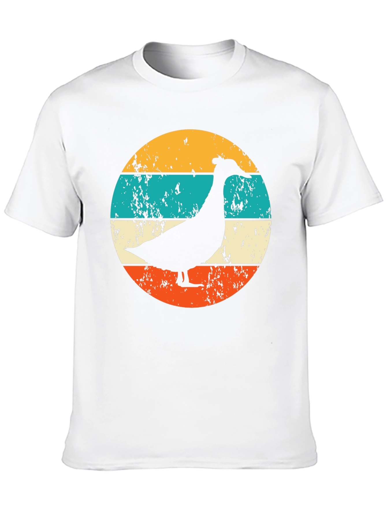 Retro Goose Graphic T-Shirt - Black