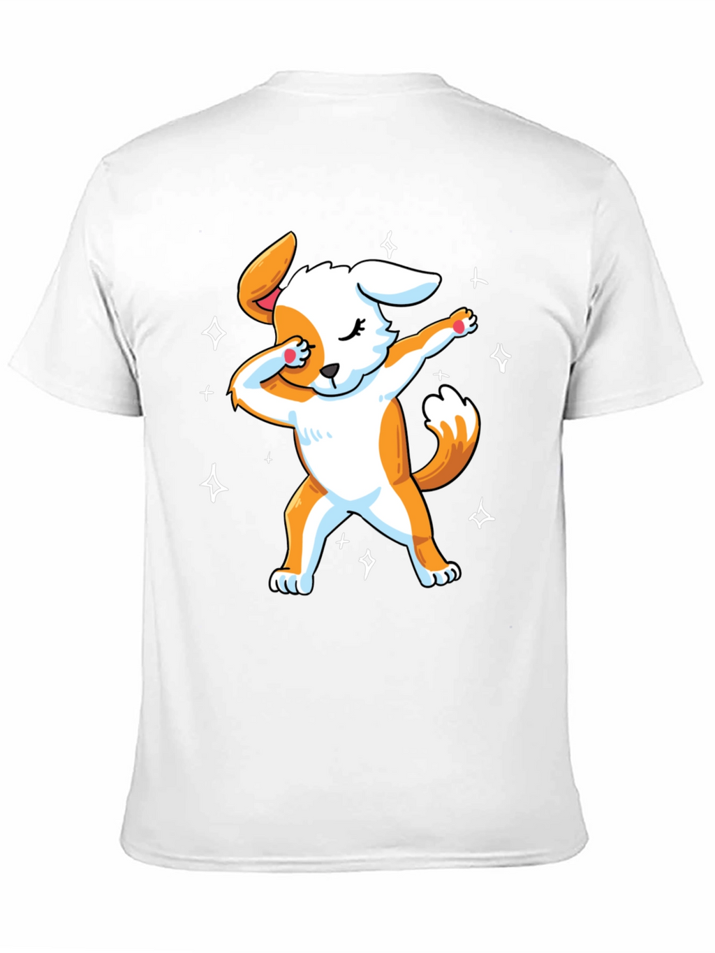 Dabbing Dog Graphic T-Shirt - Trendy Mens Black Tee