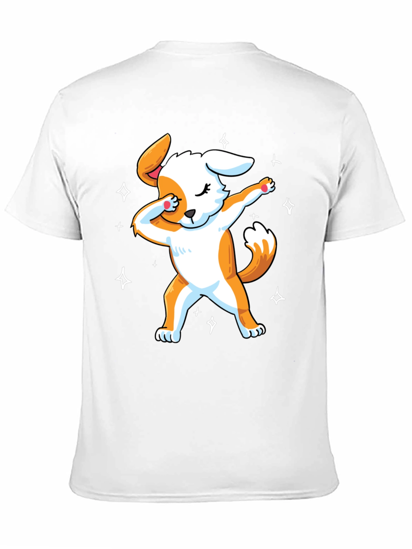 Dabbing Dog Graphic T-Shirt - Trendy Mens Black Tee