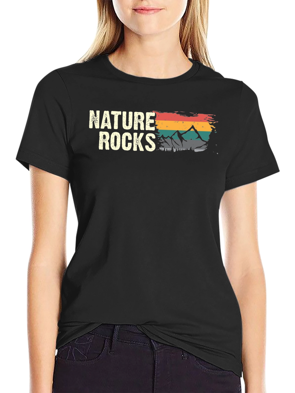 Nature Rocks T-Shirt - Mountain Design Tee