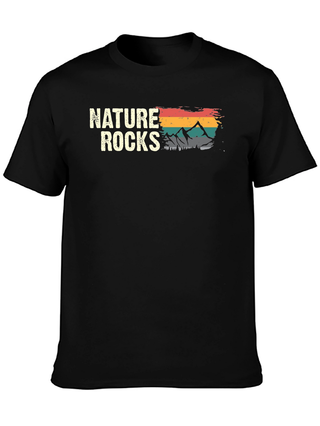Nature Rocks T-Shirt - Mountain Design Tee