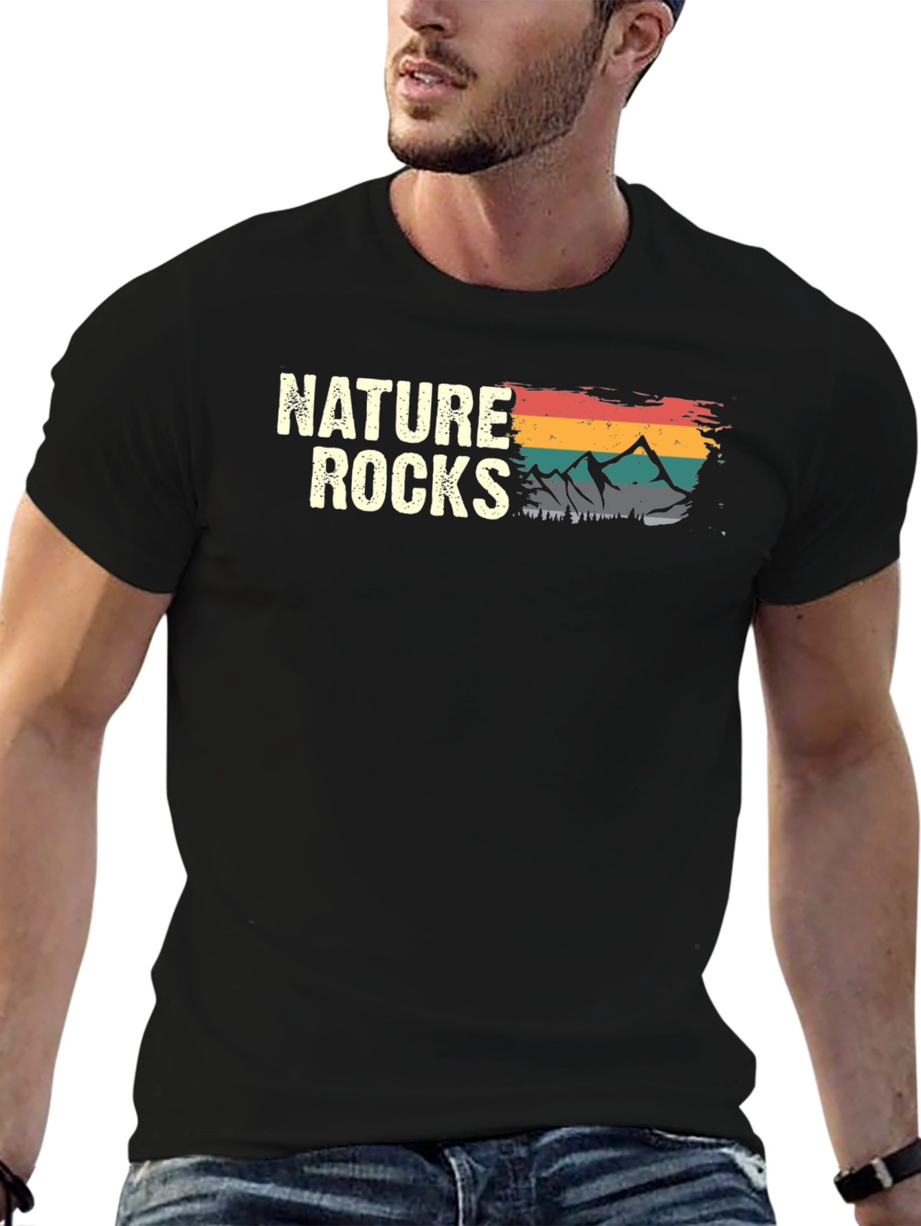 Nature Rocks T-Shirt - Mountain Design Tee