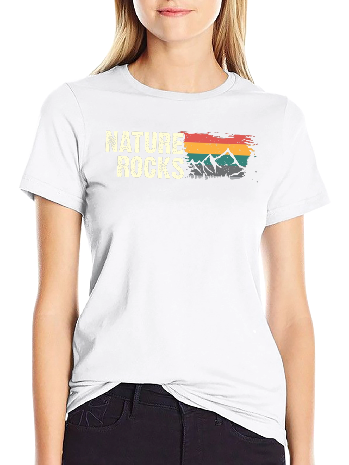 Nature Rocks T-Shirt - Mountain Design Tee