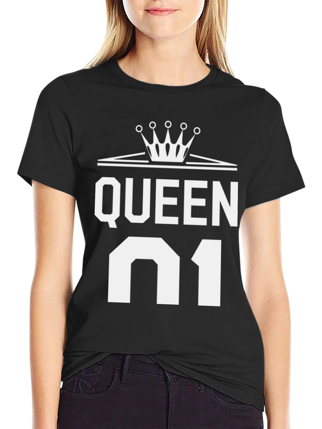 Queen 01 Graphic Tee - Black Cotton T-Shirt
