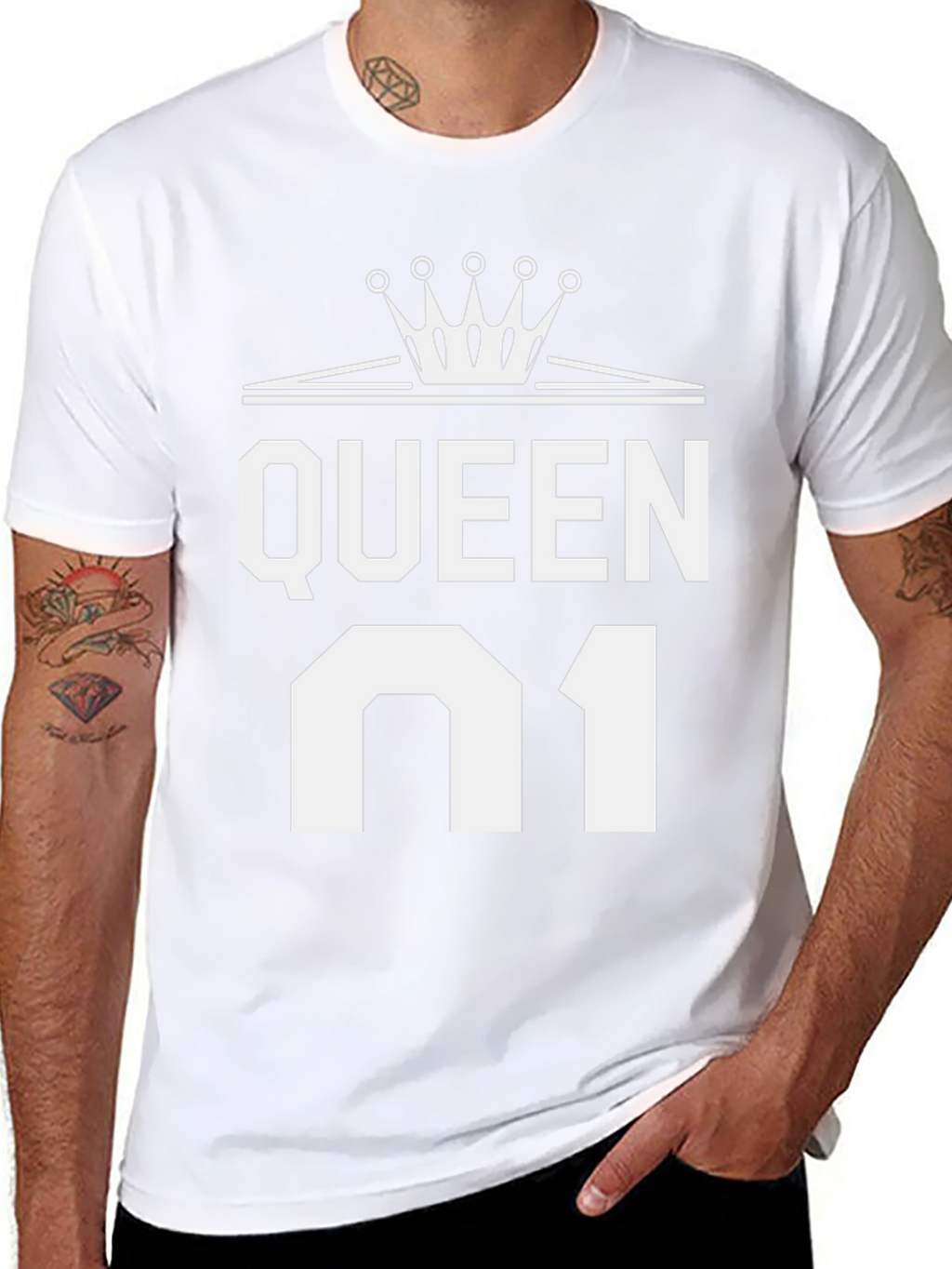 Queen 01 Graphic Tee - Black Cotton T-Shirt