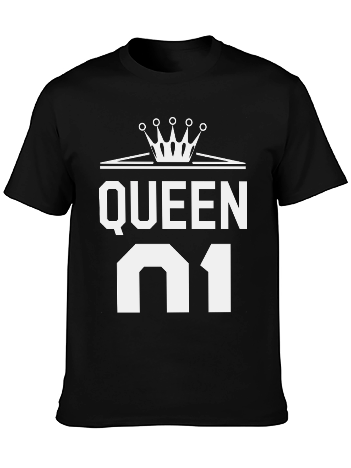 Queen 01 Graphic Tee - Black Cotton T-Shirt