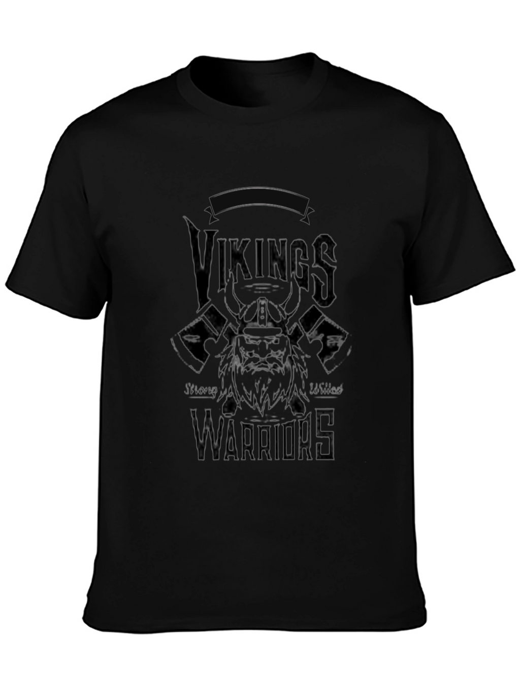 Vikings Warriors Black Graphic Tee