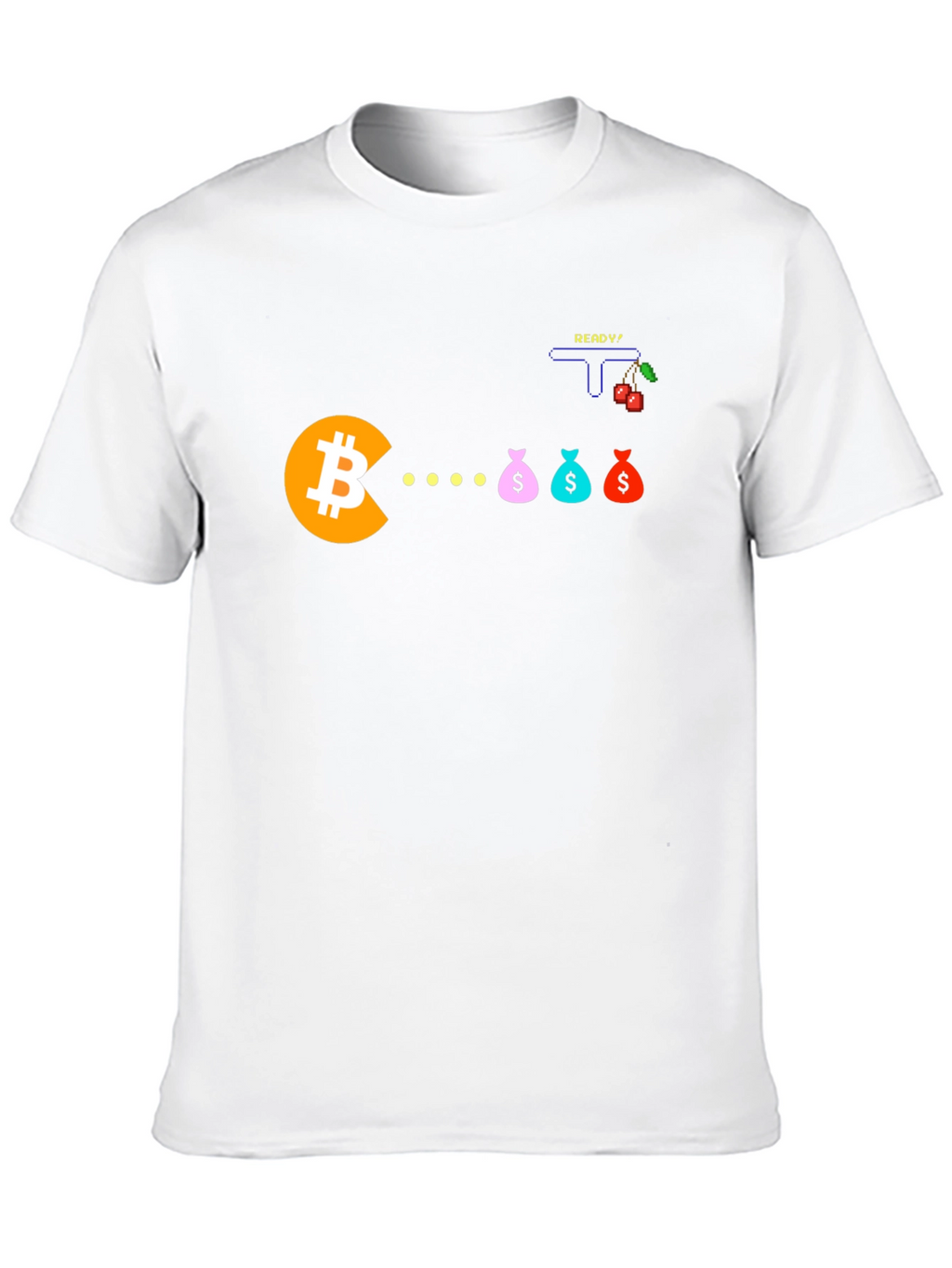 Bitcoin Pacman T-Shirt - Crypto Gamer Tee