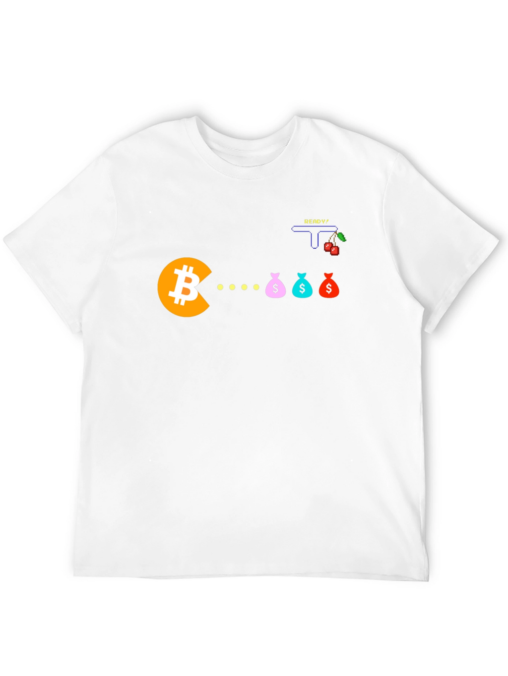 Bitcoin Pacman T-Shirt - Crypto Gamer Tee