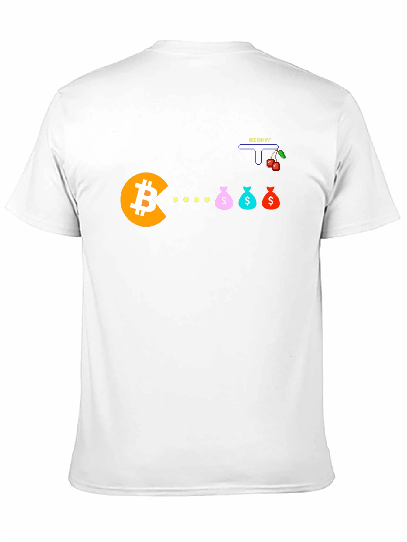 Bitcoin Pacman T-Shirt - Crypto Gamer Tee