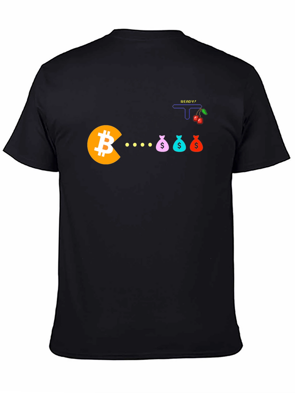 Bitcoin Pacman T-Shirt - Crypto Gamer Tee