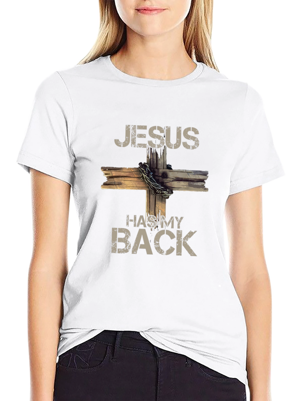 Jesus Has My Back Graphic Tee