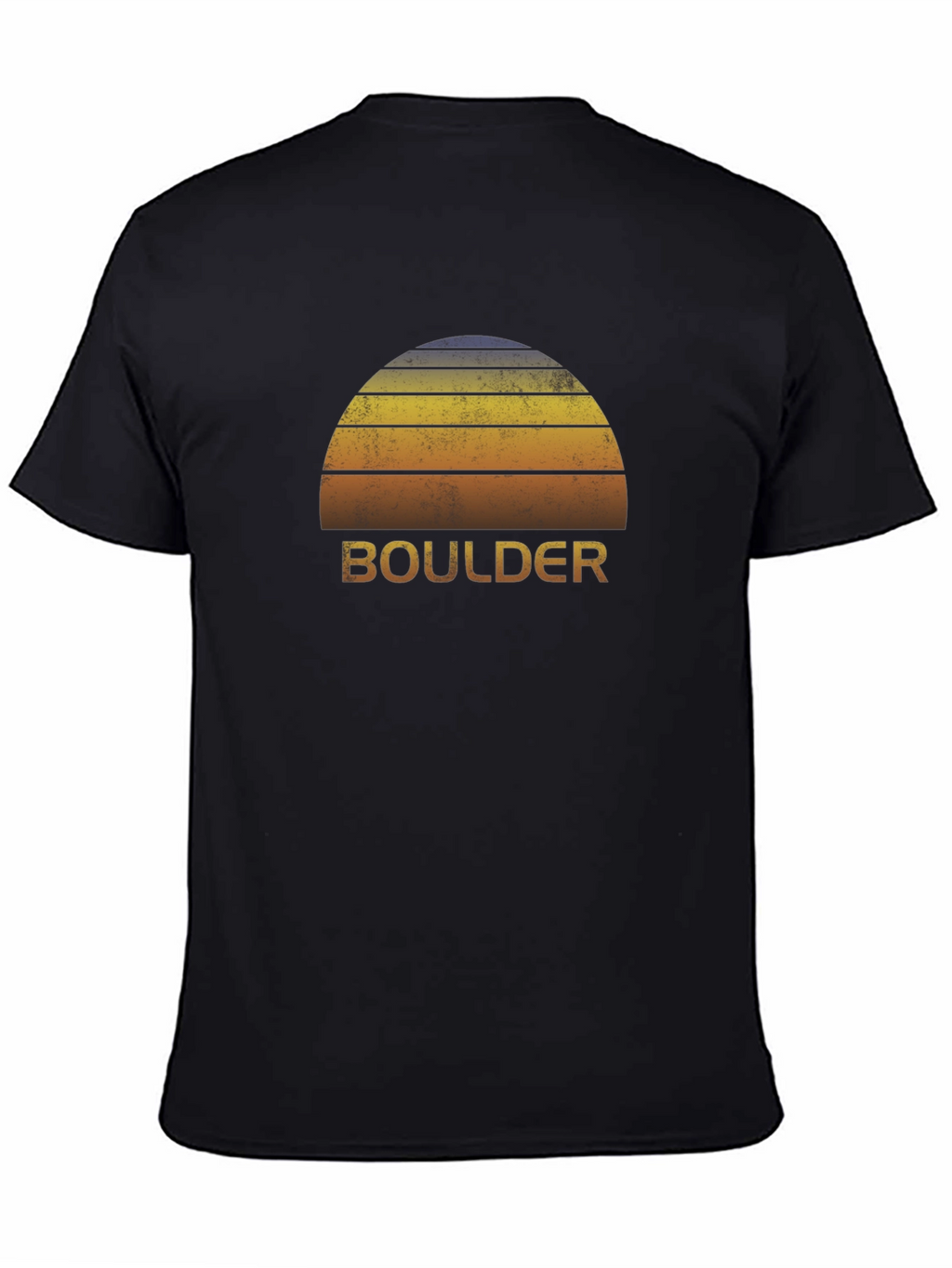 Boulder Sunset Graphic Tee - Retro Style