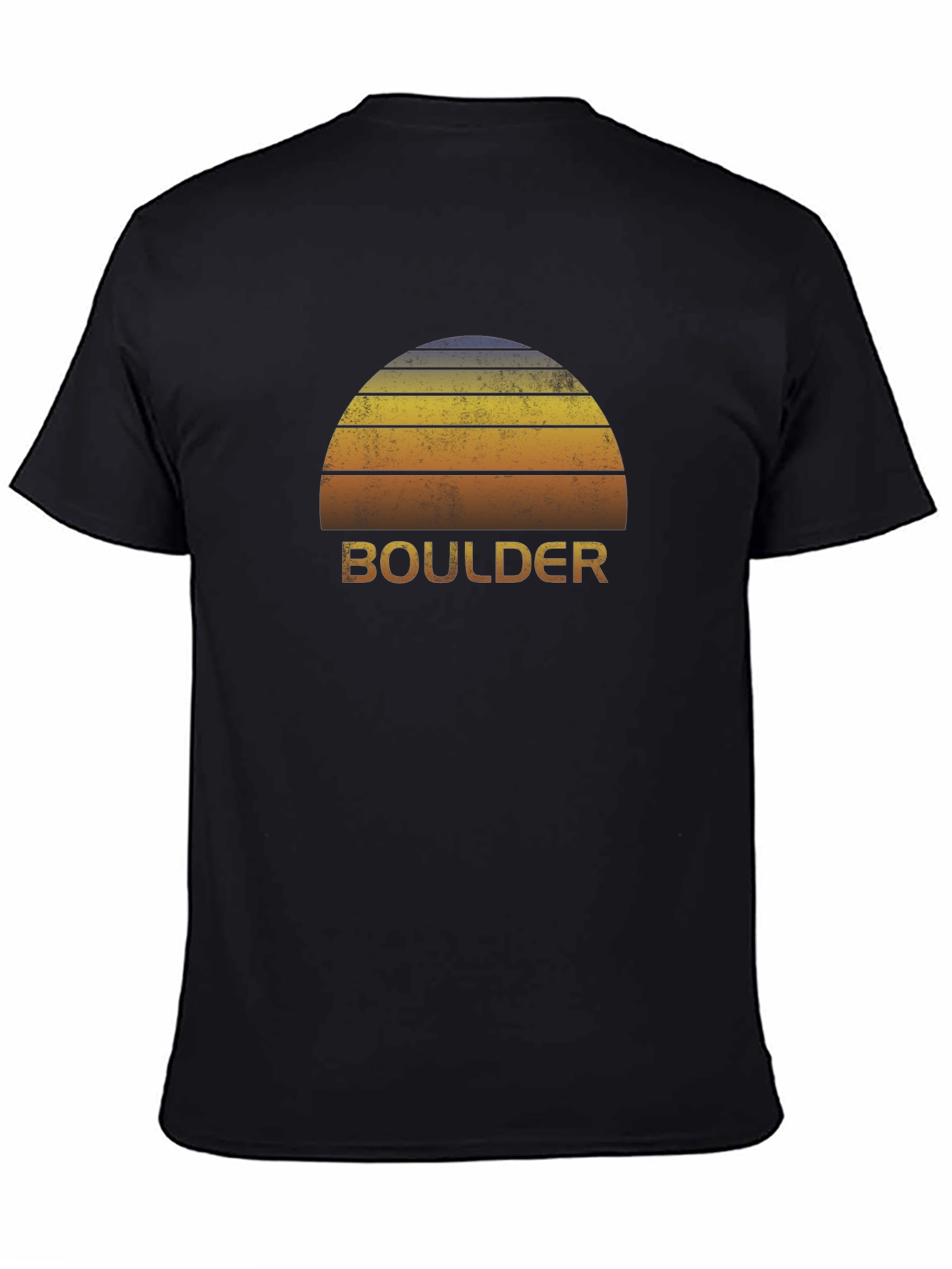 Boulder Sunset Graphic Tee - Retro Style