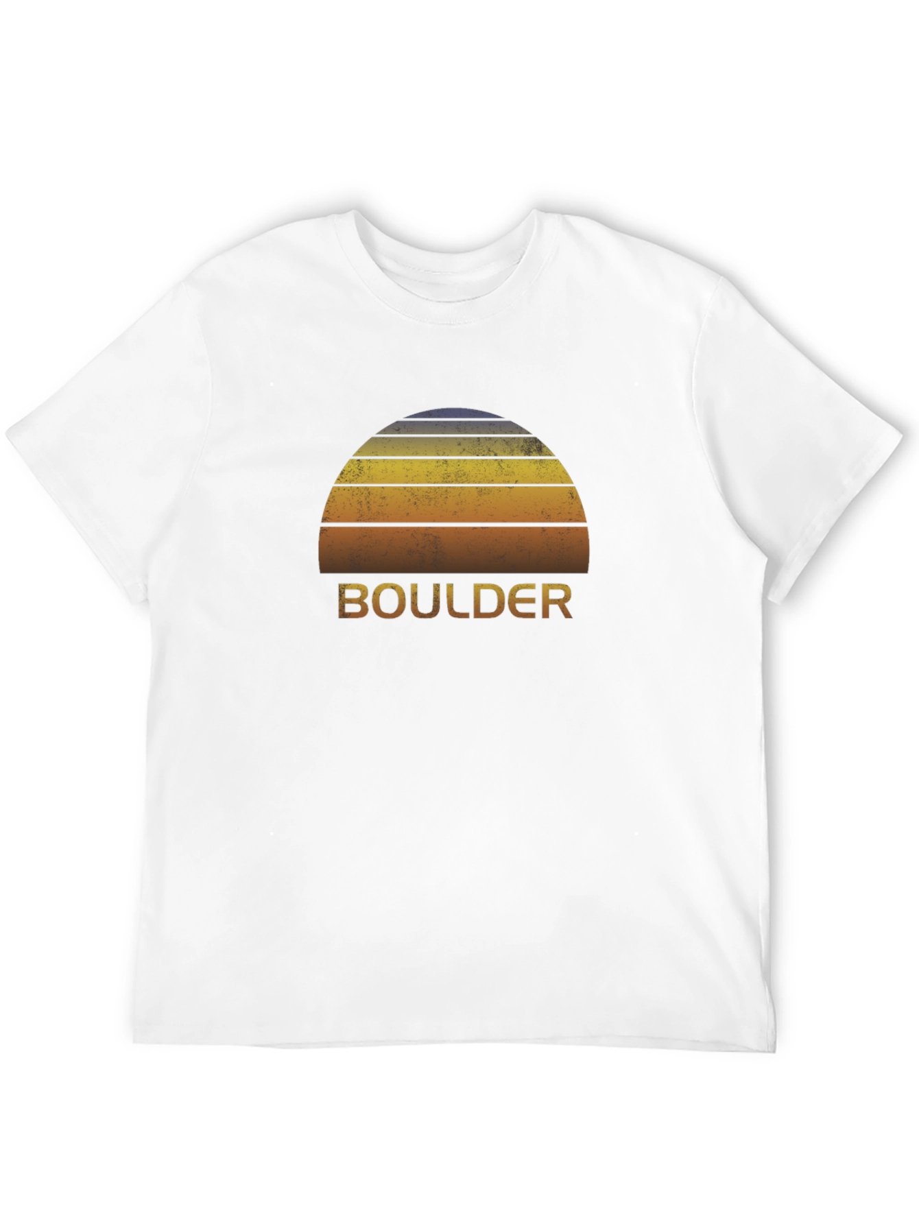 Boulder Sunset Graphic Tee - Retro Style