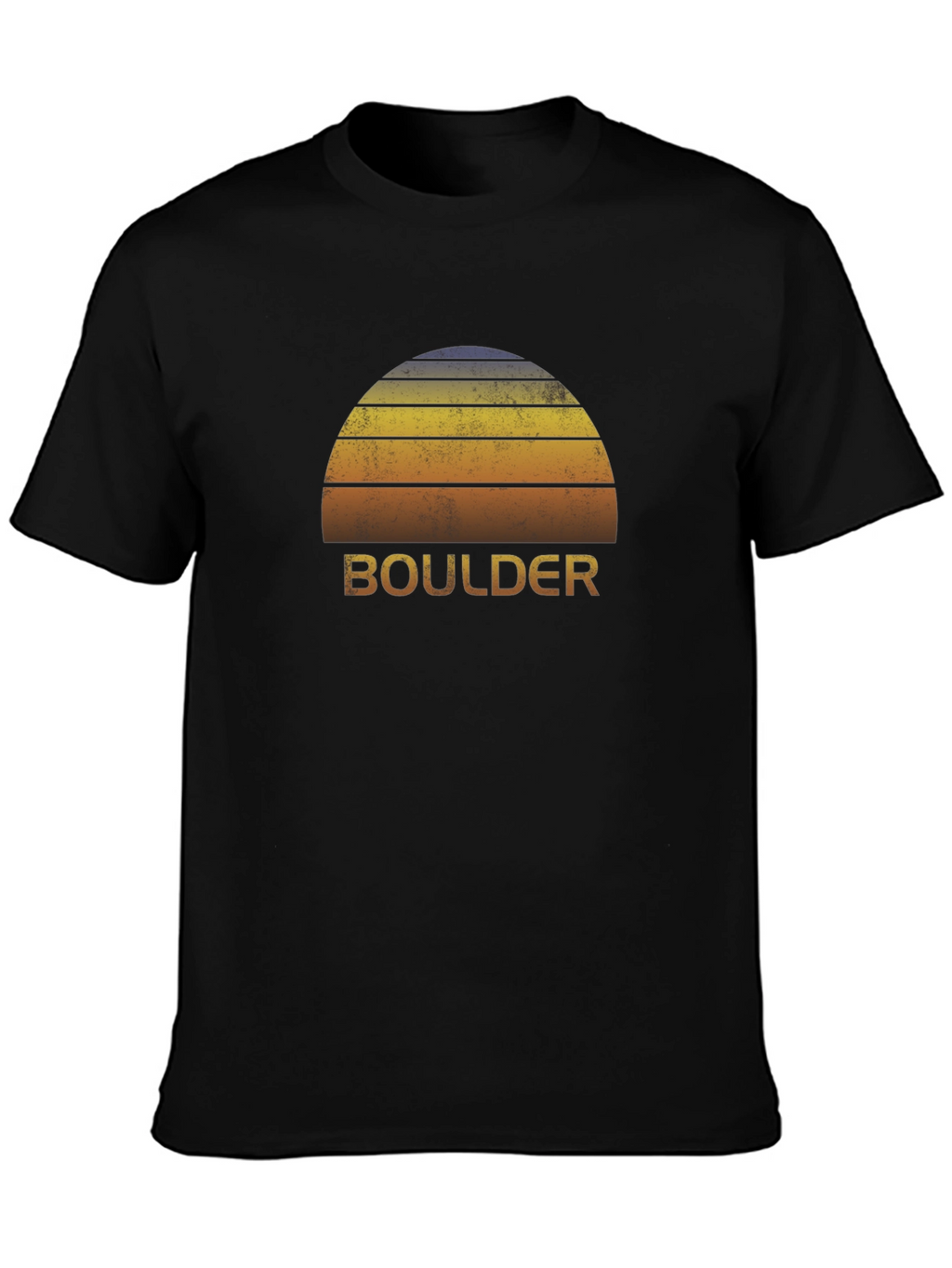Boulder Sunset Graphic Tee - Retro Style