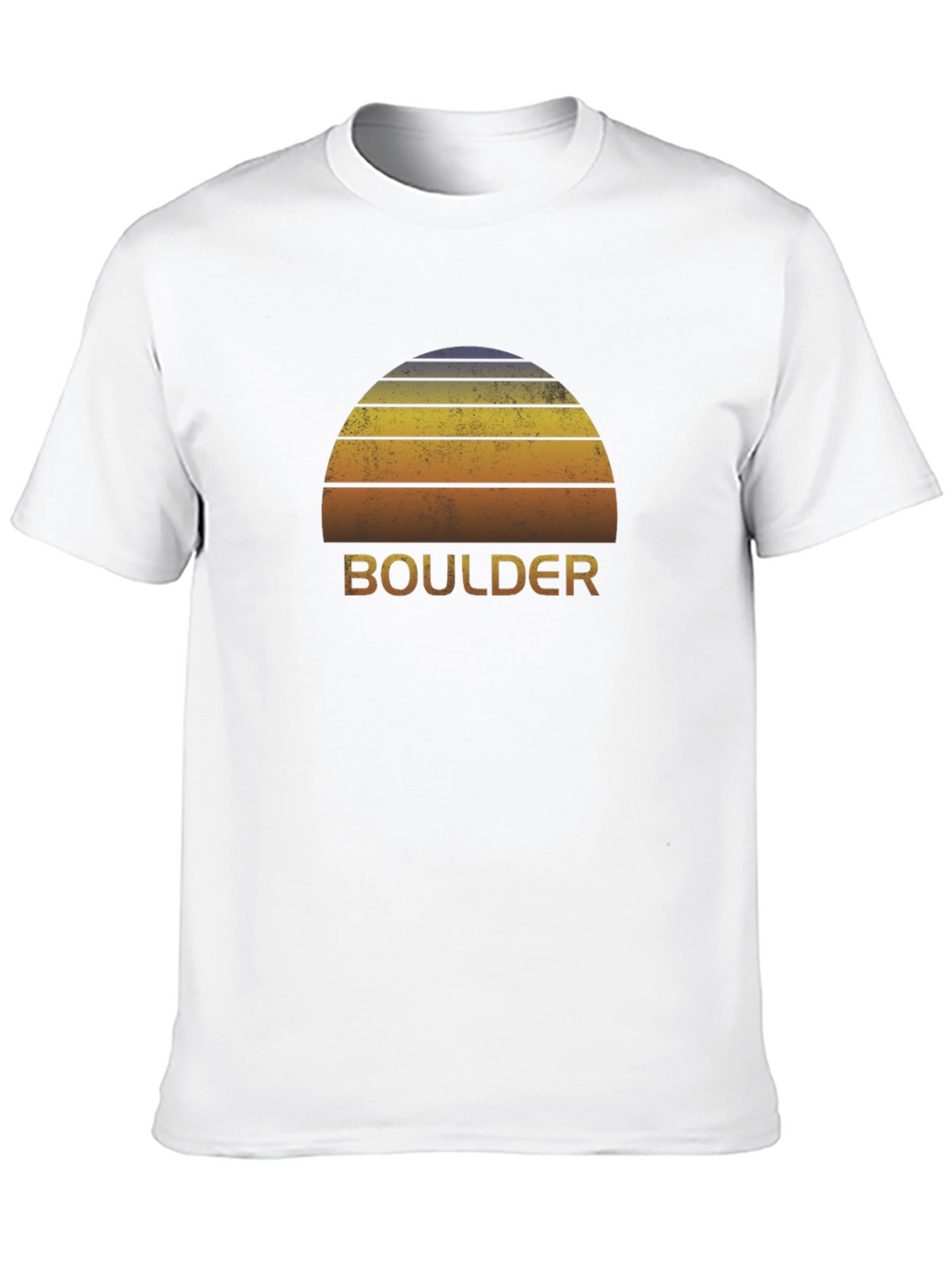 Boulder Sunset Graphic Tee - Retro Style