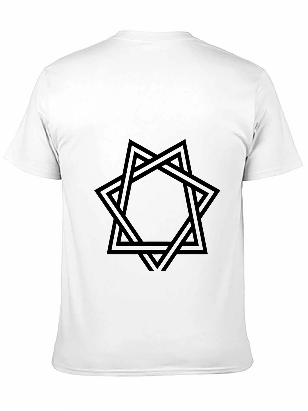 Geometric Star Black Graphic Tee