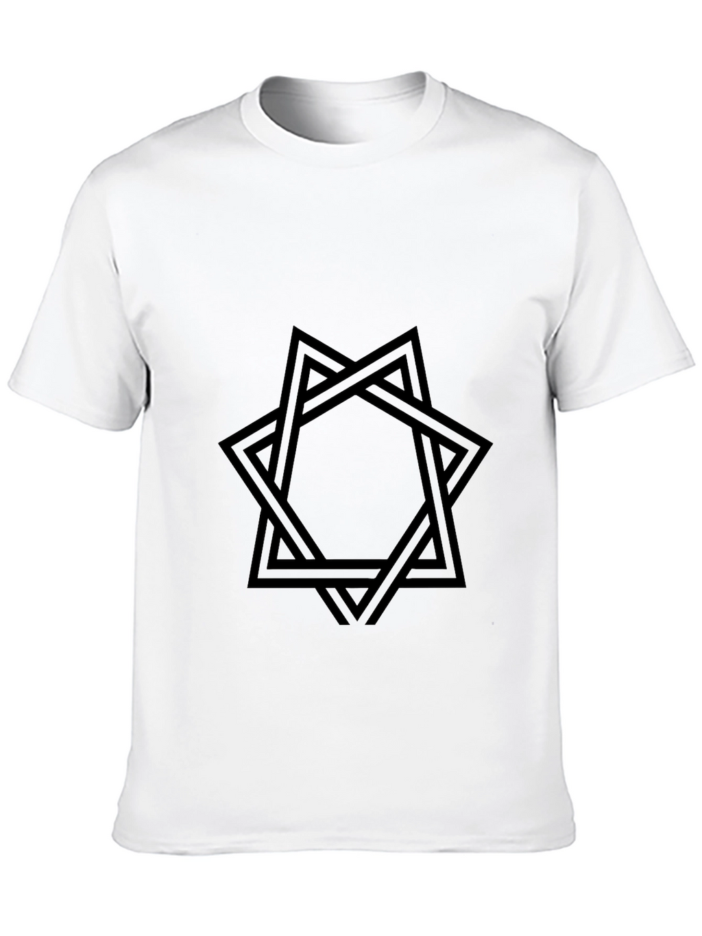 Geometric Star Black Graphic Tee