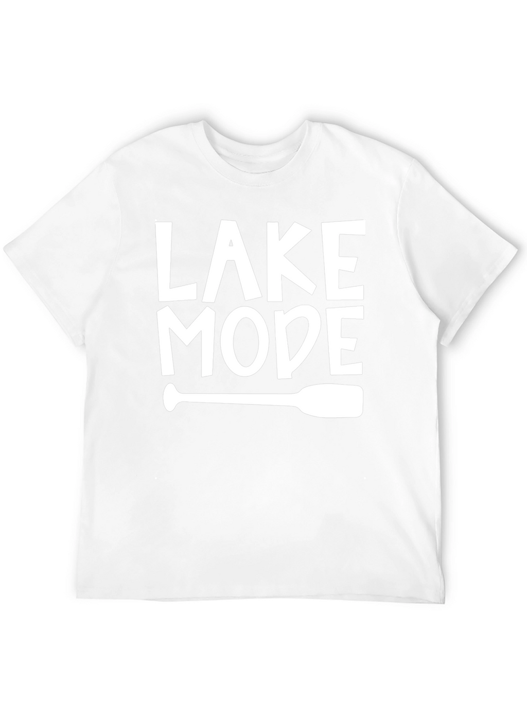 Lake Mode Graphic Tee - Black Cotton T-Shirt