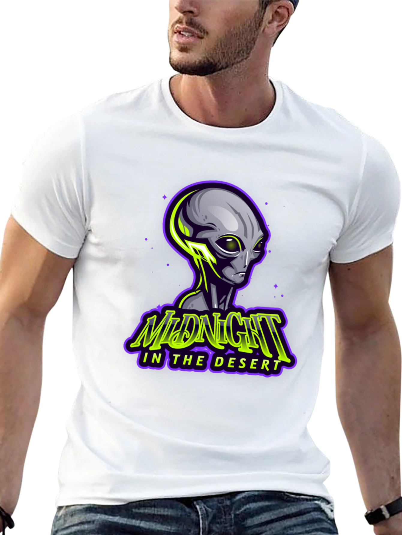 Midnight in the Desert Alien Graphic T-Shirt