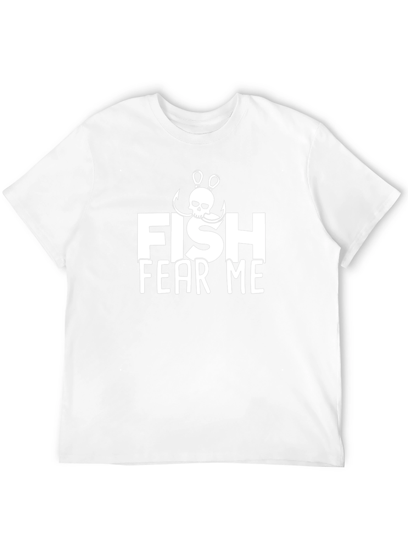 Fish Fear Me Black Graphic T-Shirt