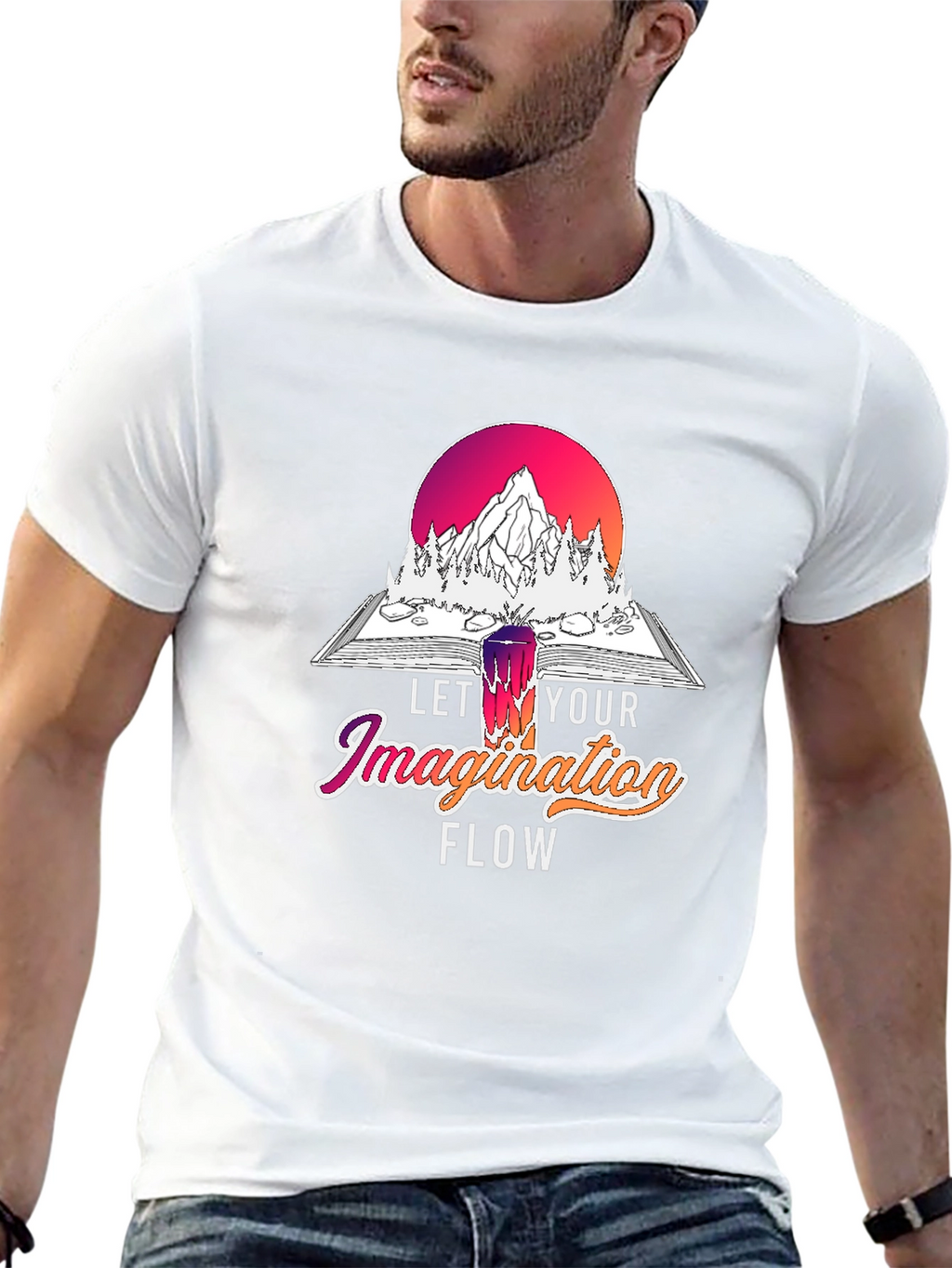 Let Your Imagination Flow Graphic T-Shirt