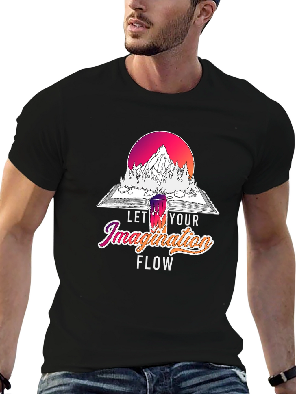 Let Your Imagination Flow Graphic T-Shirt