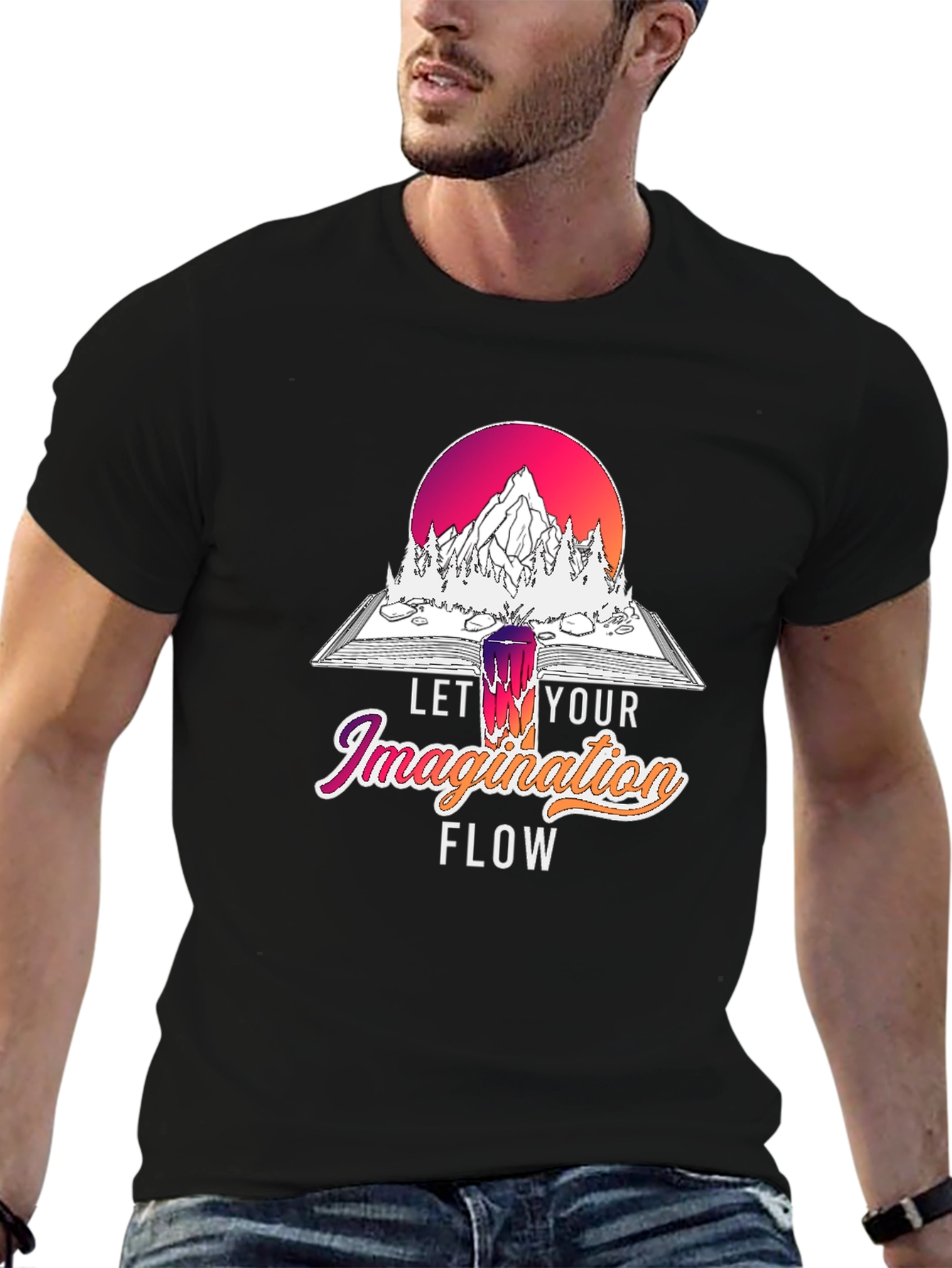 Let Your Imagination Flow Graphic T-Shirt