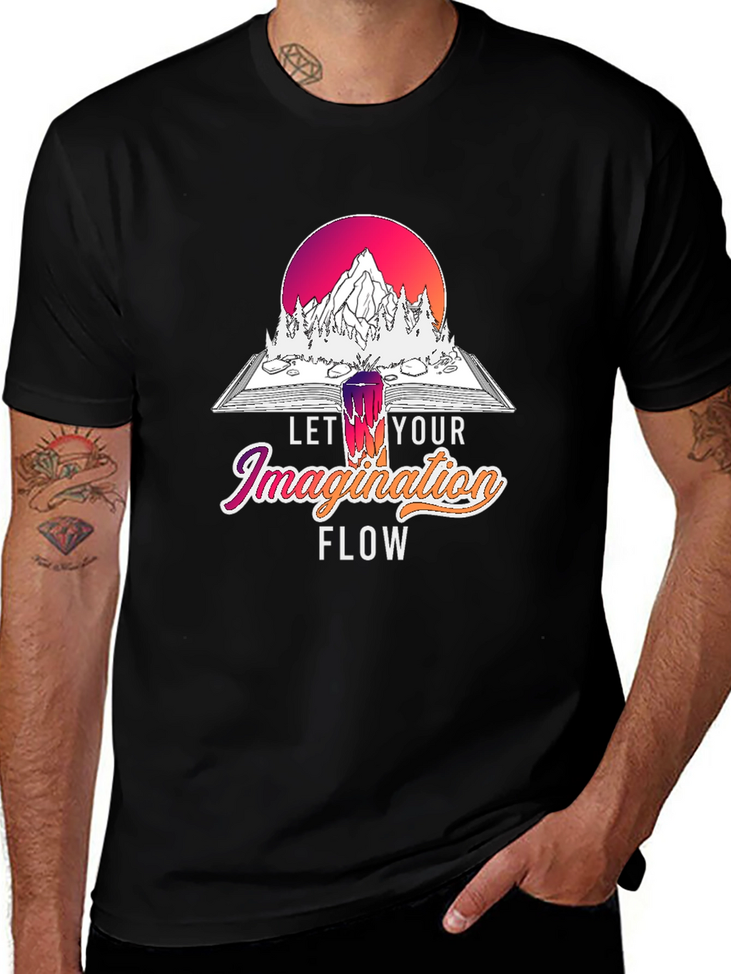 Let Your Imagination Flow Graphic T-Shirt