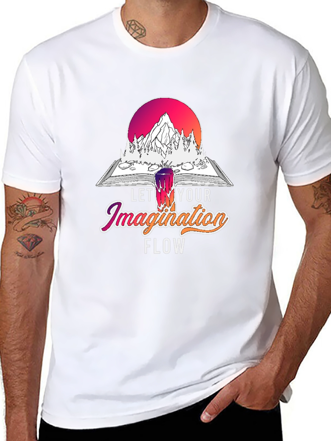 Let Your Imagination Flow Graphic T-Shirt