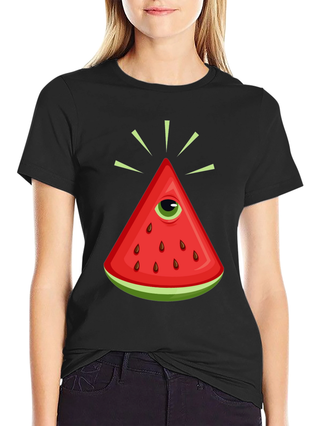 Watermelon Eye Graphic Tee - Unique Design