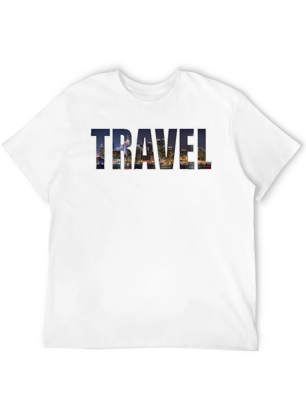 Travel Cityscape Graphic Tee - Black