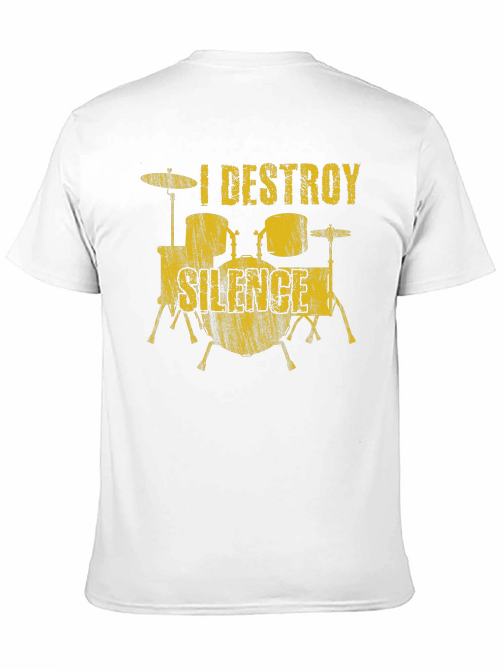 I Destroy Silence Drummer T-Shirt - Music Lover Tee