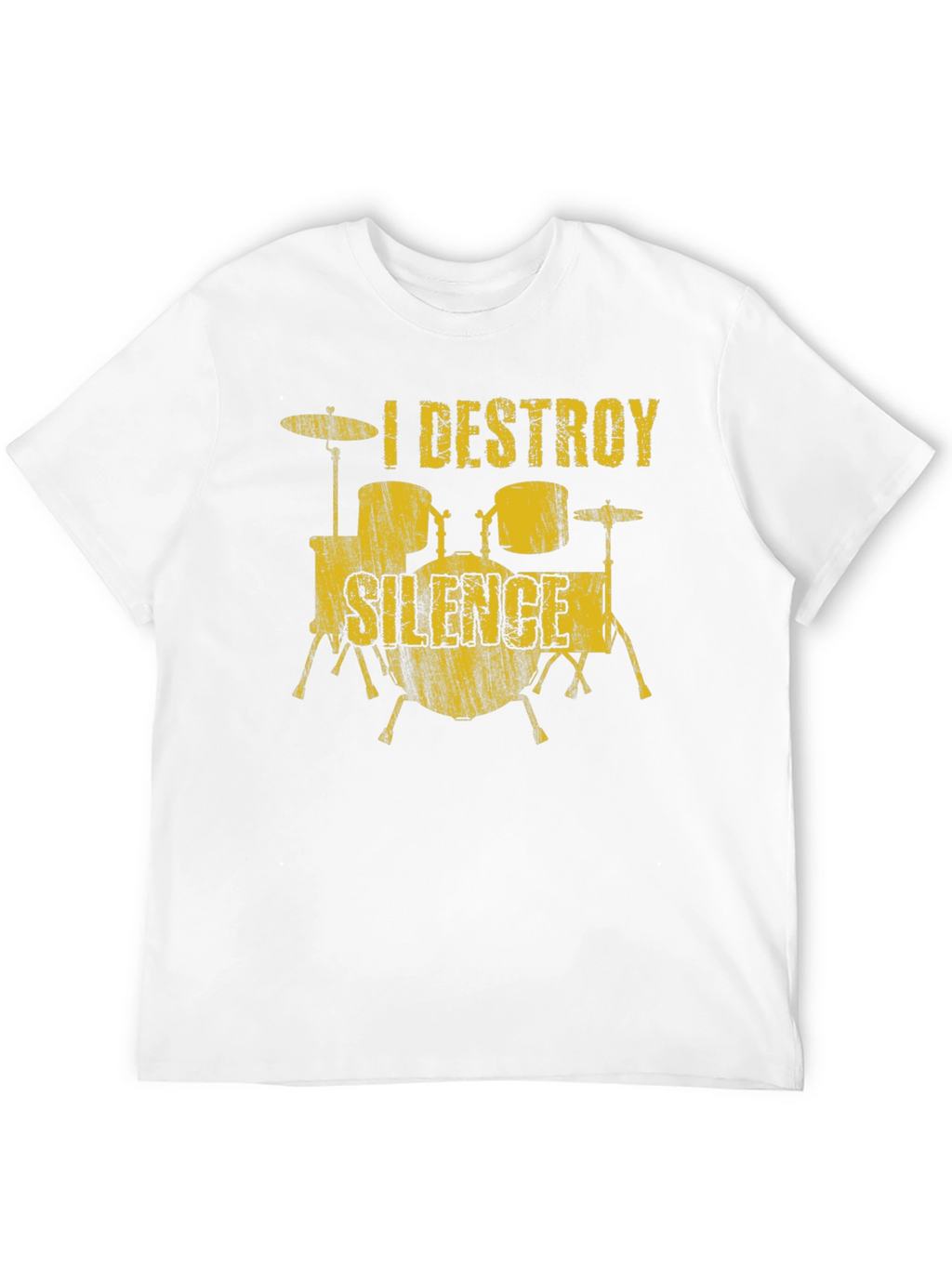 I Destroy Silence Drummer T-Shirt - Music Lover Tee