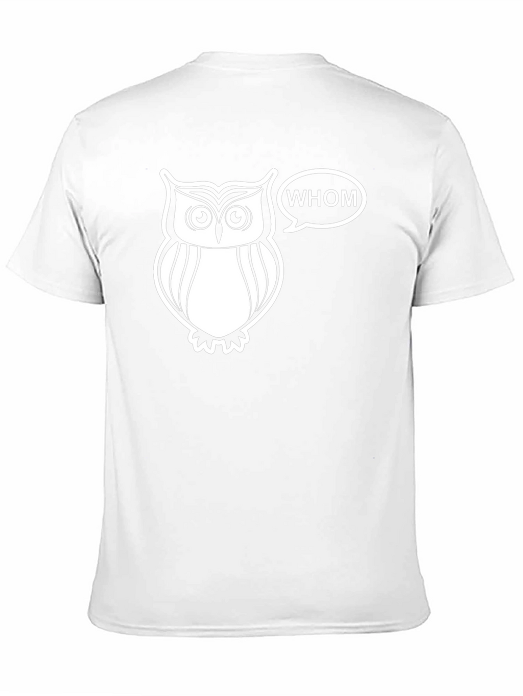 Whom Owl Graphic Tee - Black Cotton T-Shirt