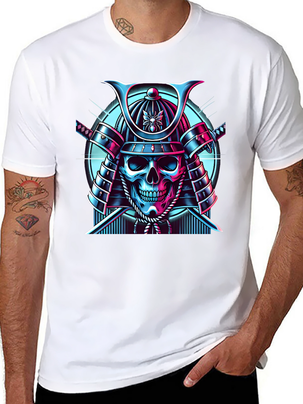 Samurai Skull Graphic Tee