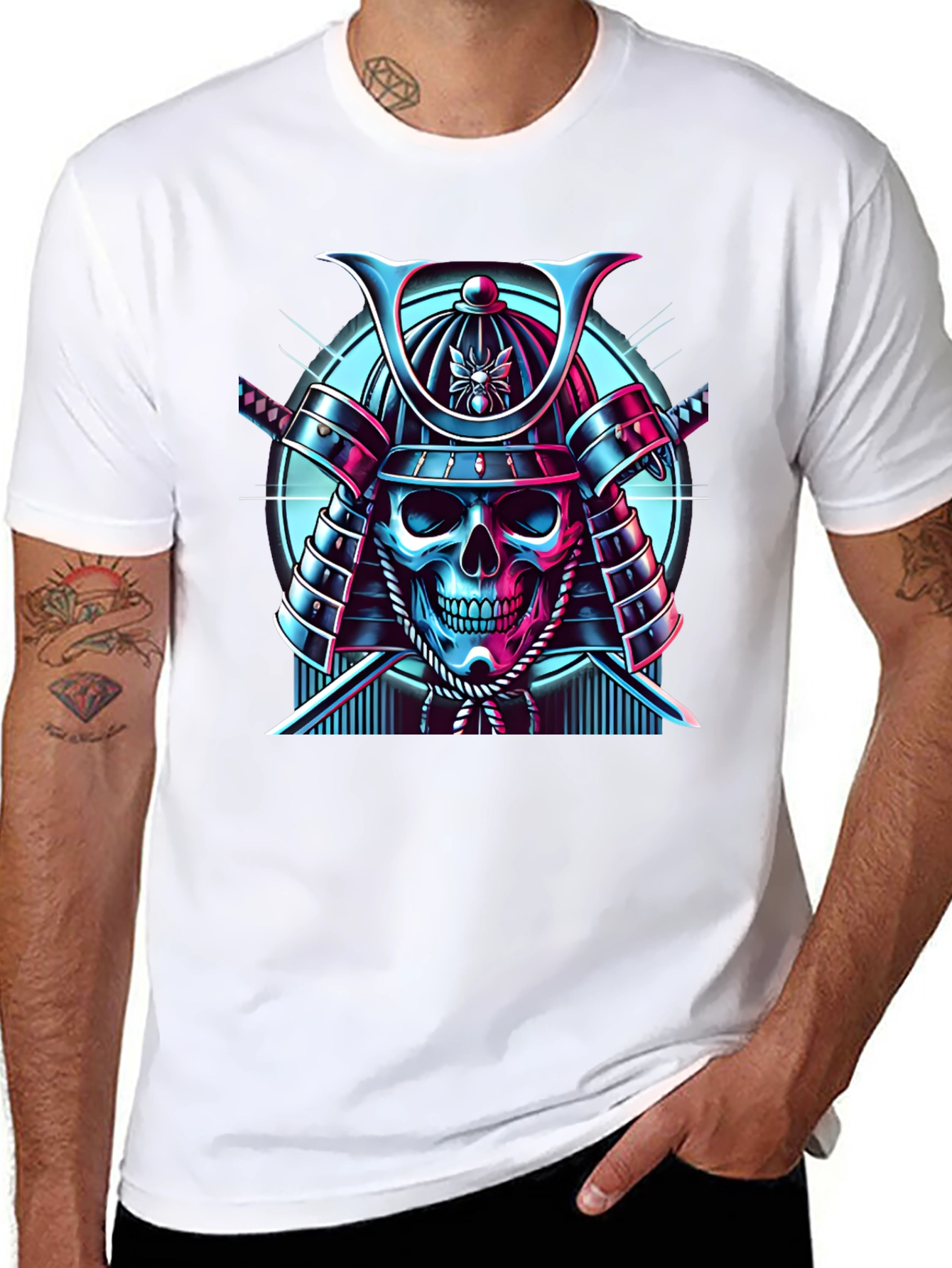 Samurai Skull Graphic Tee